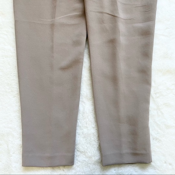 ARITZIA WILFRED Gray Cropped Ribbon Waist Tie Pants Minimalist Contemporary - Picture 6 of 13